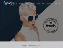 Tablet Screenshot of freshhairconcepts.com